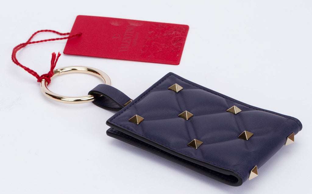 Valentino Navy Keyring-Wallet