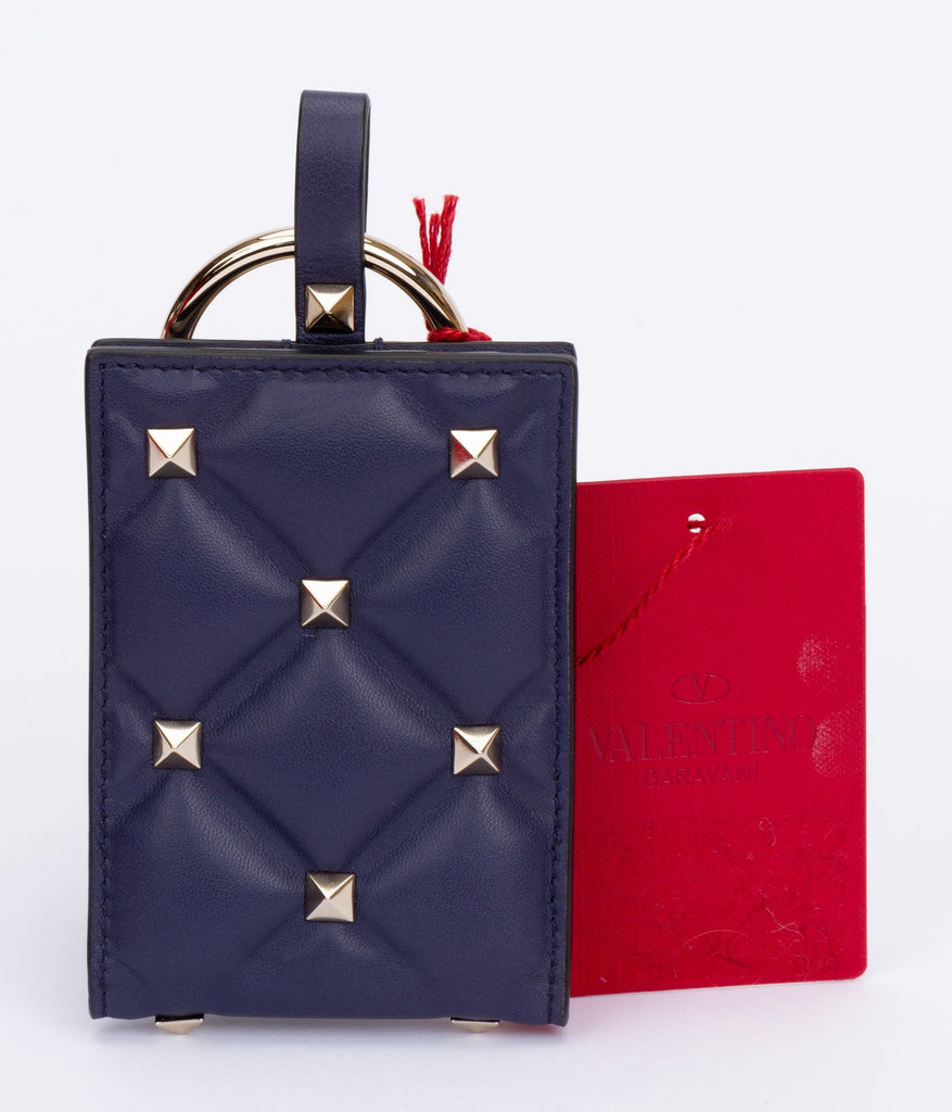 Valentino Navy Keyring-Wallet