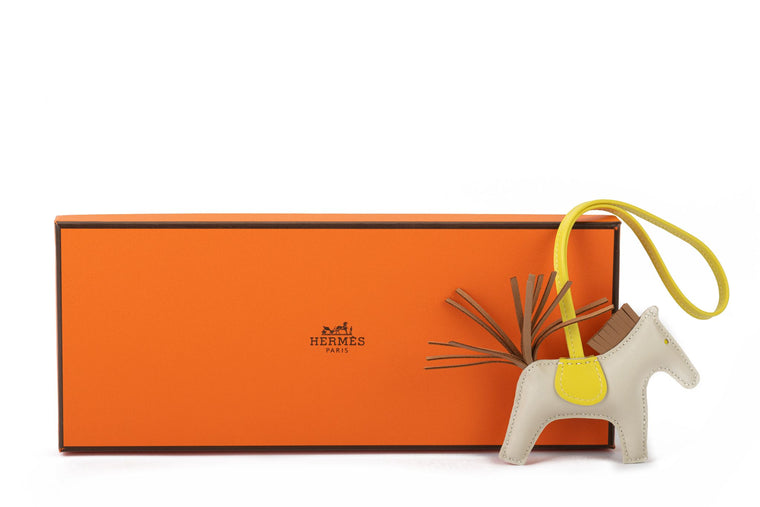Hermès BNIB SM Rodeo Charm Craie