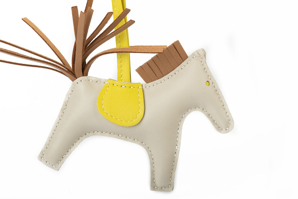 Hermès BNIB SM Rodeo Charm Craie