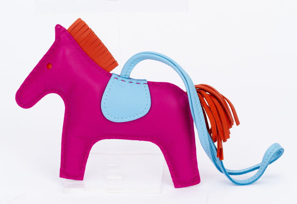 Hermès Rose Pourpre Rodeo Charm MM