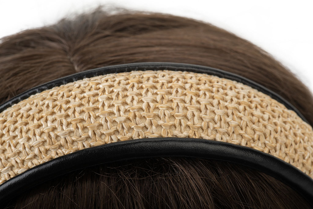 Vuitton BNIB Black Raffia Headband