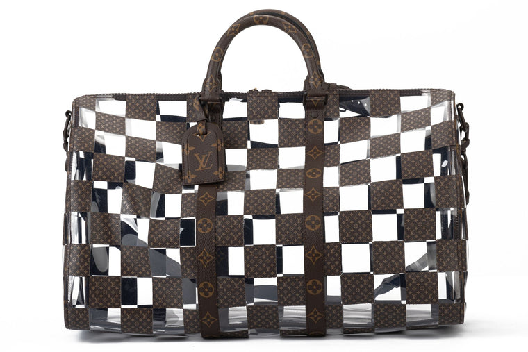 Vuitton BNIB Monogram Chess Keepall 50
