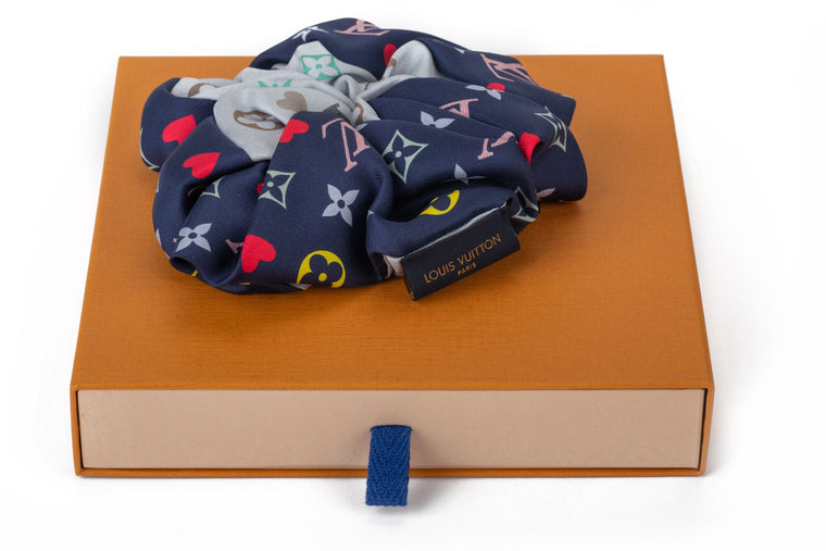 Vuitton BNIB LG Silk Bicolor Scrunchie