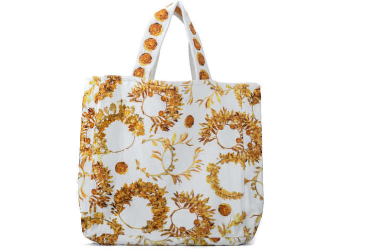 Chanel New White Terry Cloth Beach Bag