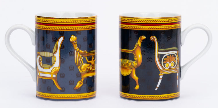 Gucci Set/2 Porcelain Chair Tea Cups