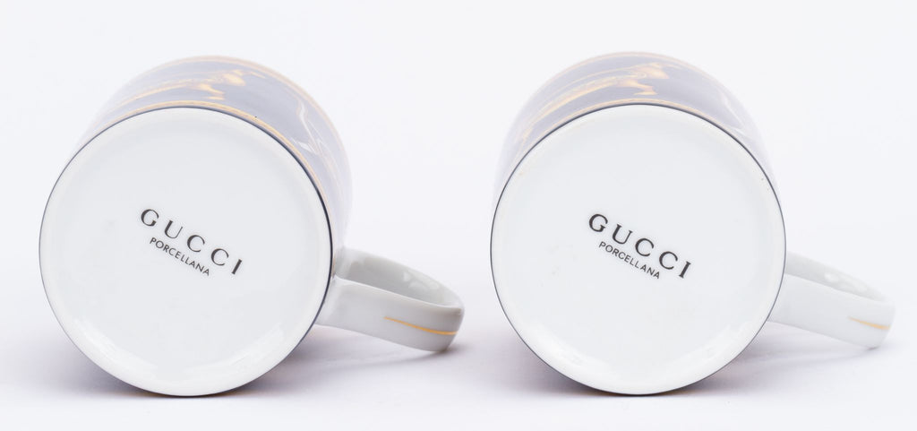Gucci Set/2 Porcelain Chair Tea Cups