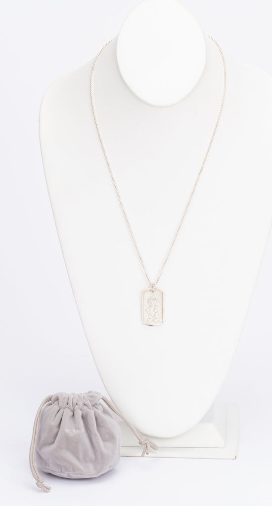 Gucci Sterling Teddy Bear Necklace