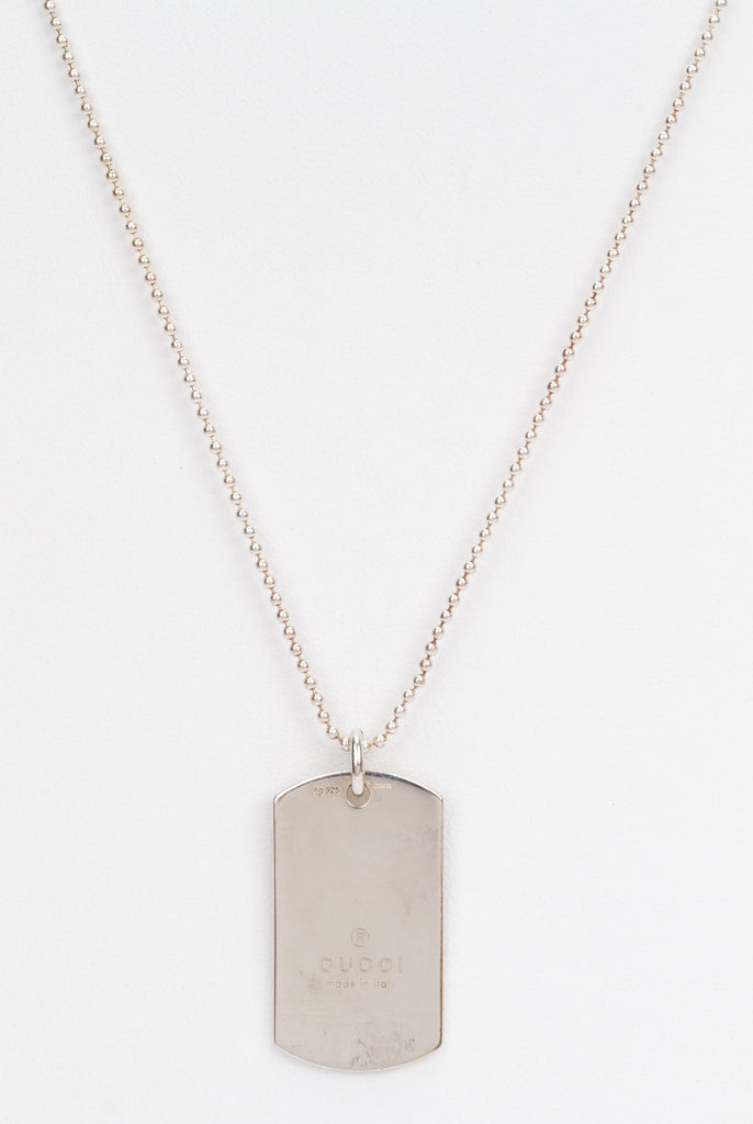 Gucci Sterling Teddy Bear Necklace