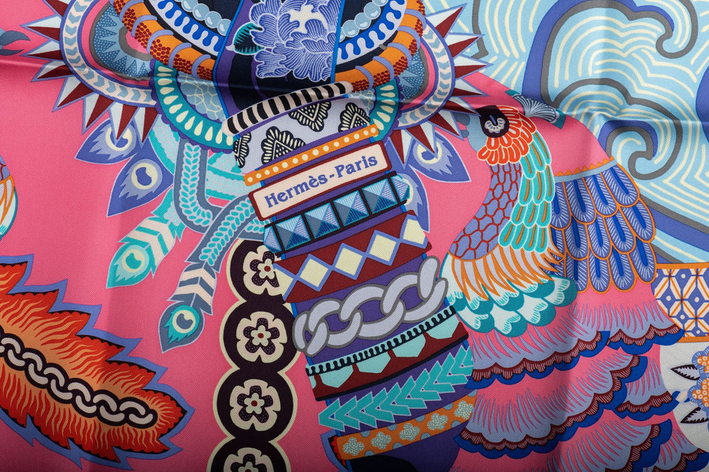 Hermès BNIB Multicolor Silk Scarf