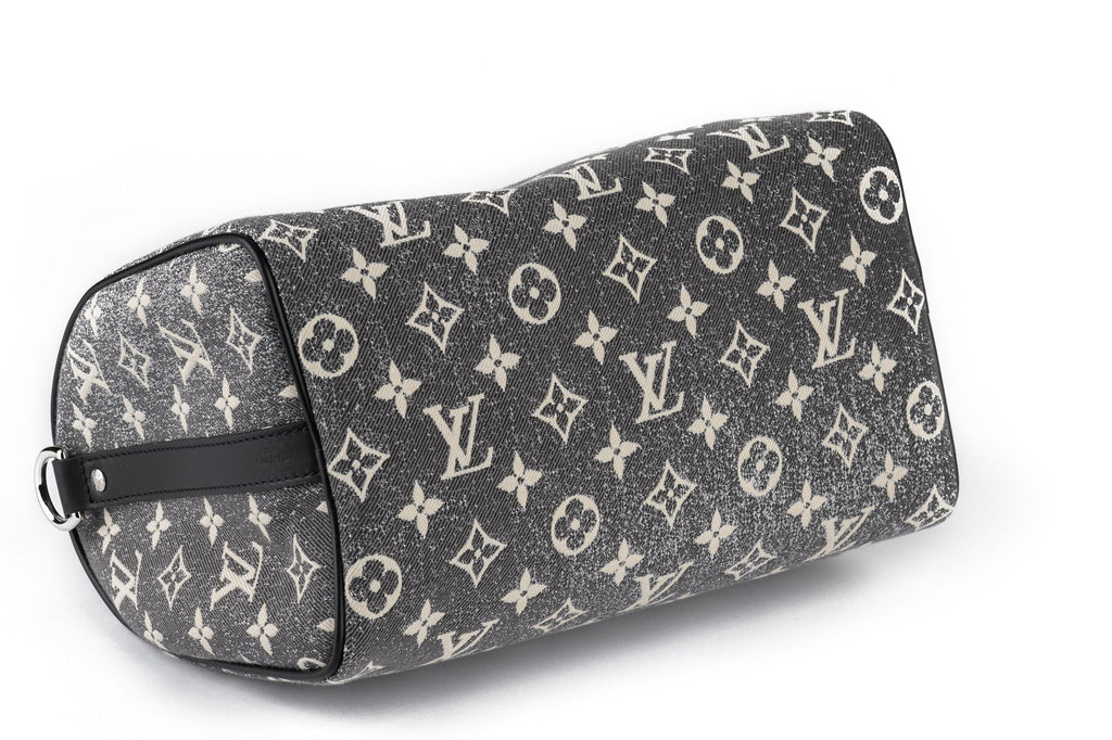 Vuitton NIB Speedy 25 Grey Denim