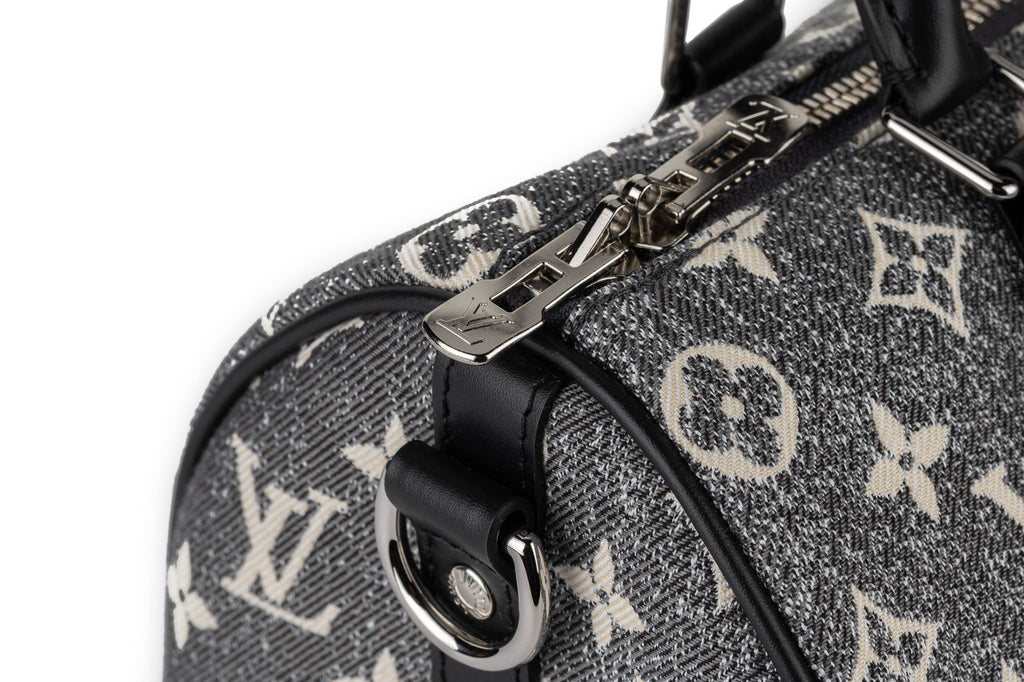 Vuitton NIB Speedy 25 Grey Denim