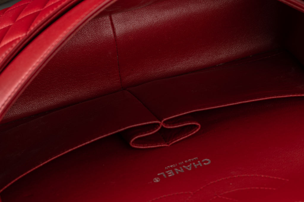 Chanel Tricolor Lamb Jumbo Double Flap