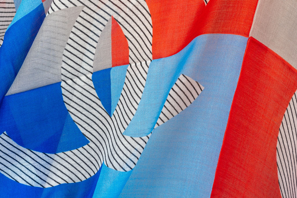 Chanel New Checkers Cashmere Shawl