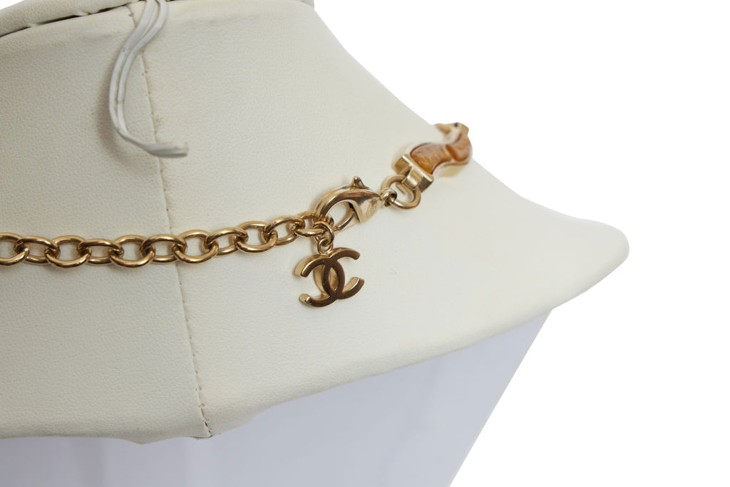 Chanel Maltese Cross Gripoix Necklace