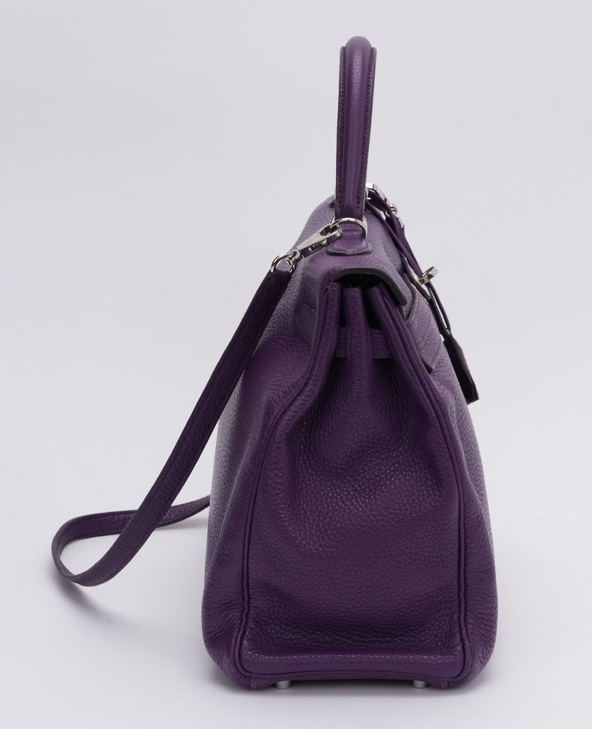 Hermès Kelly 35 Retourne Ultraviolet Bag