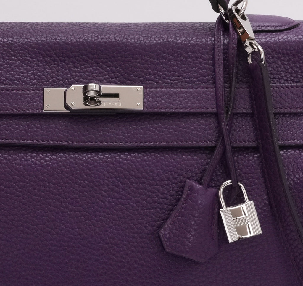 Hermès Kelly 35 Retourne Ultraviolet Bag