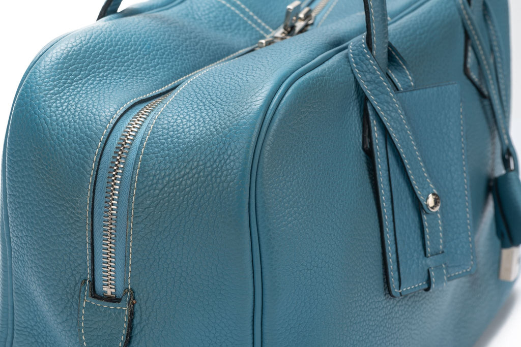 Hermès Victoria Bag Blue Togo Leather