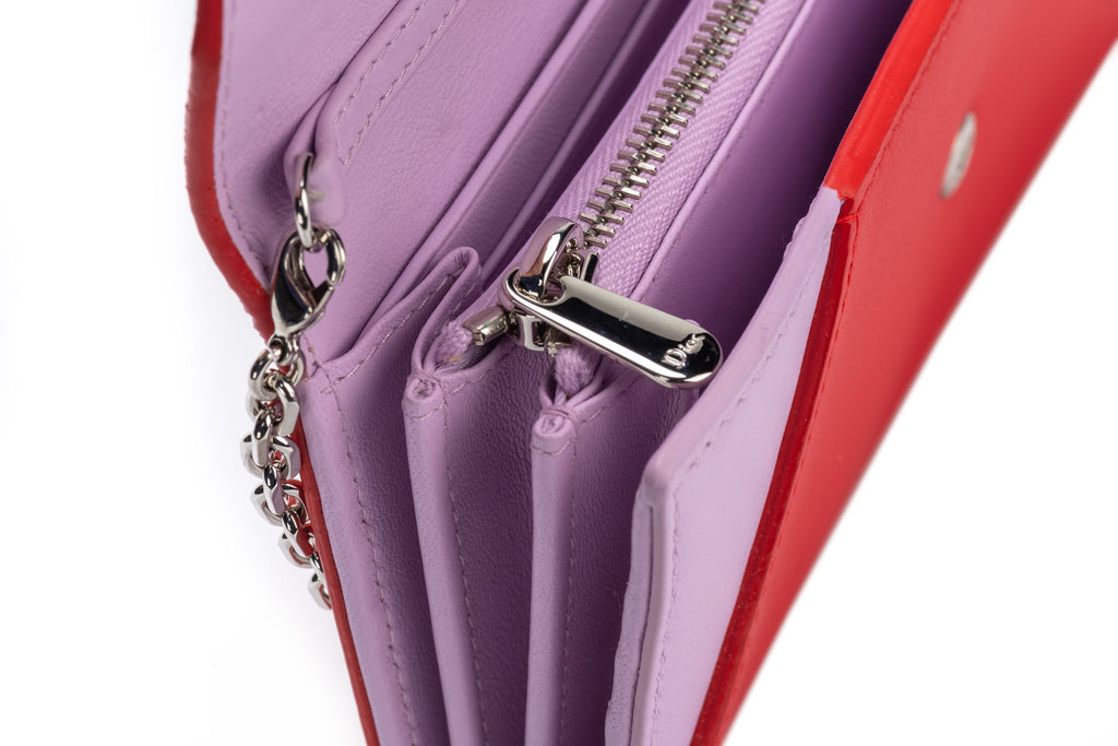 Christian Dior Envelope Wallet On Chain