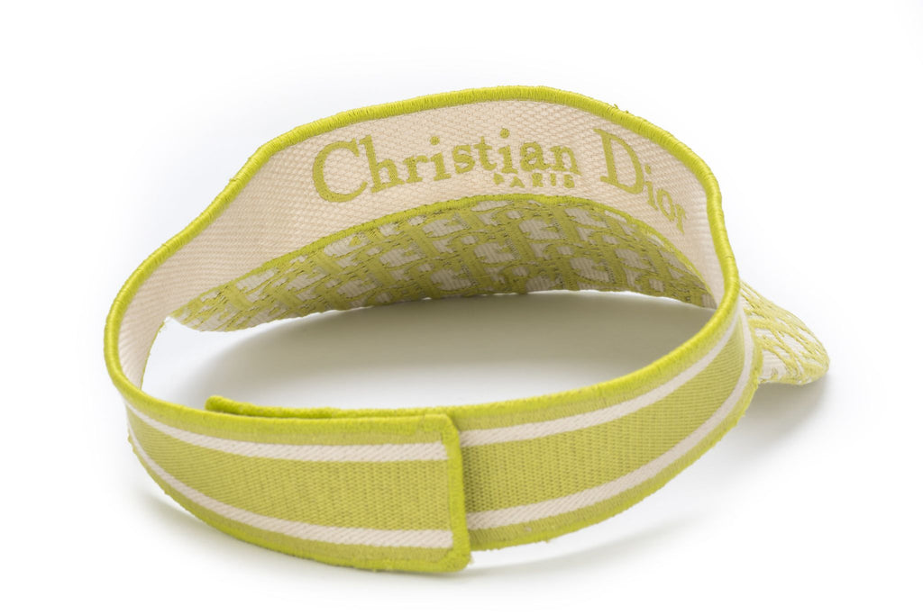 Christian Dior Oblique Visor Lime New