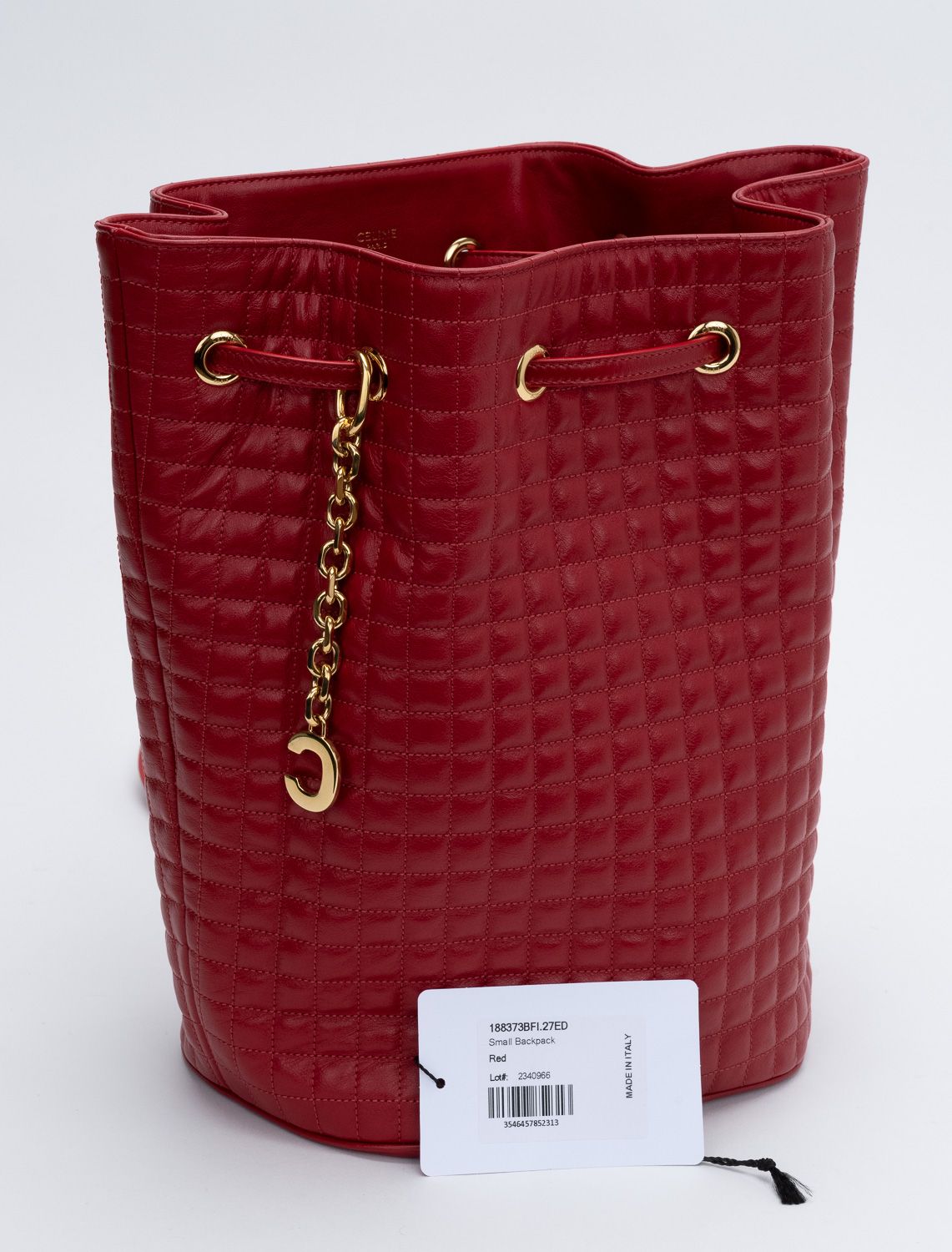 Celine New Red Leather Backpack
