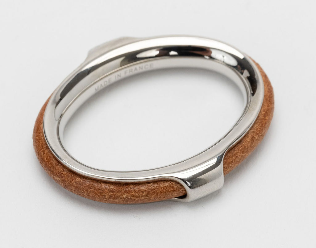 Hermes Scarf Ring Silver