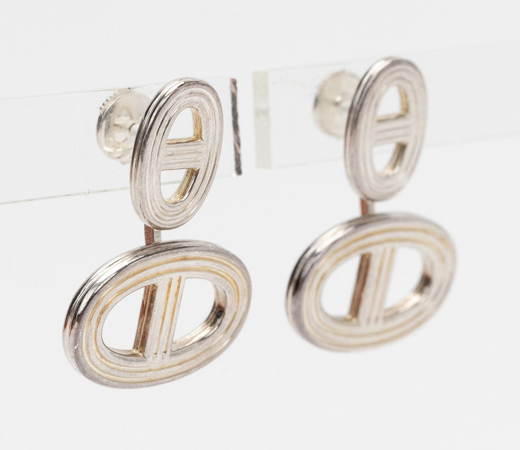 Hermès Sterling Chaine D'Ancre Earrings