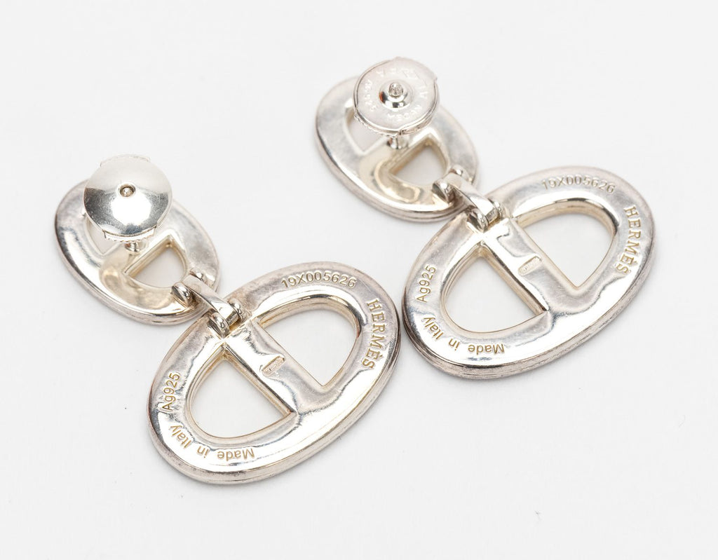 Hermès Sterling Chaine D'Ancre Earrings