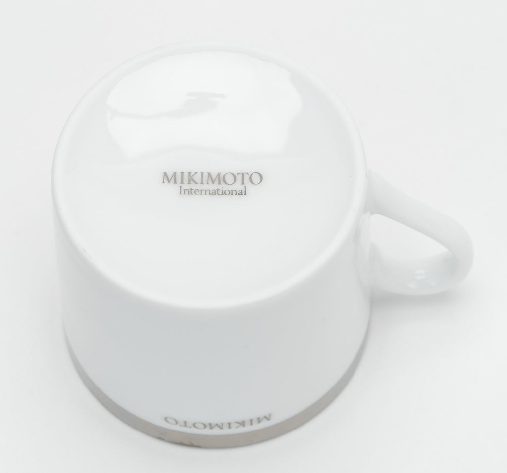 Mikimoto White Platinum Espresso Cups