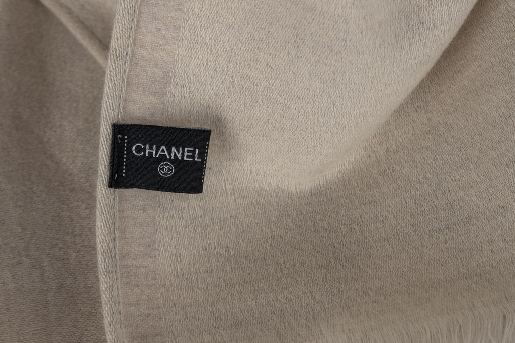 Chanel Cashmere Creme Shawl