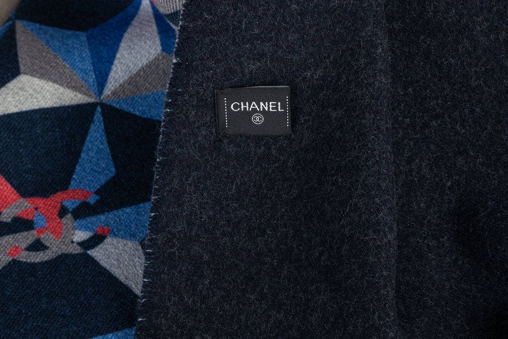Chanel New Cashmere Shawl Geometric