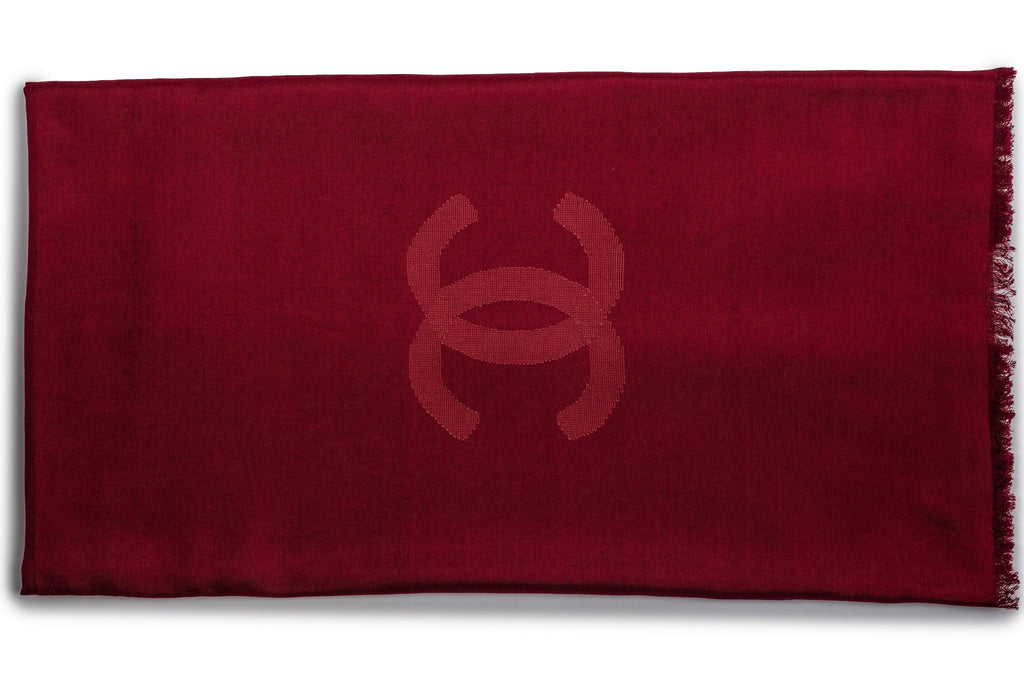 Chanel New Cashmere Shawl Red