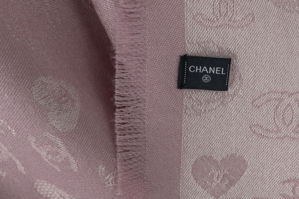 Chanel New Cashmere Shawl Pink