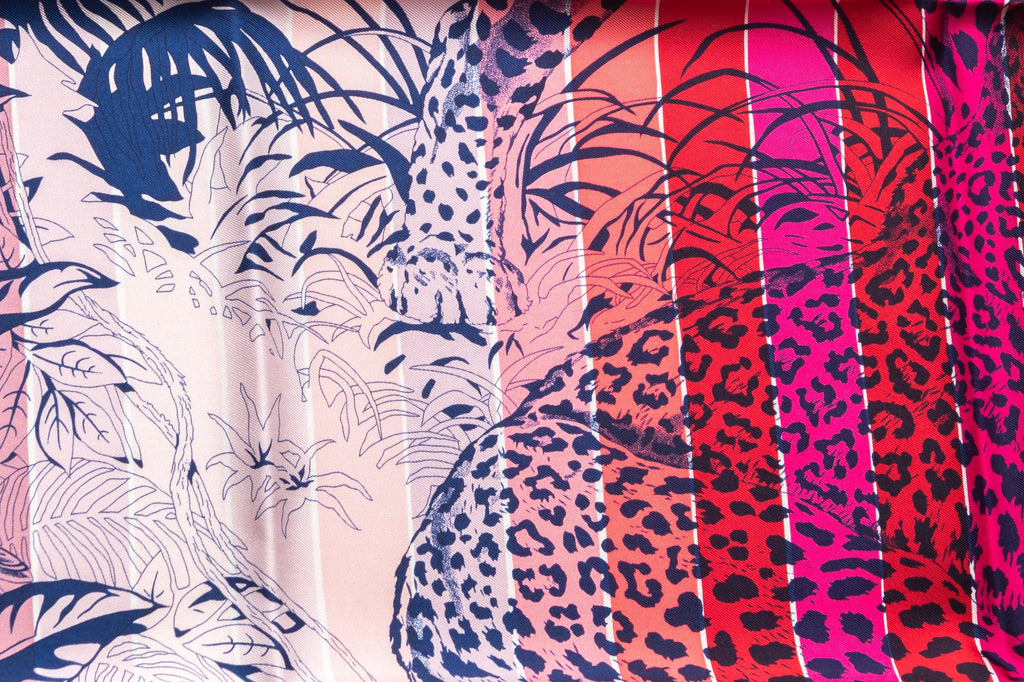 Hermès Jungle Love Rainbow Silk Scarf