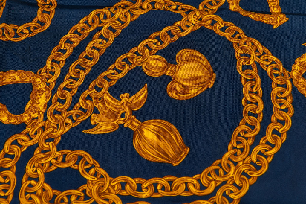 Nina Ricci Vintage Silk Scarf in Black