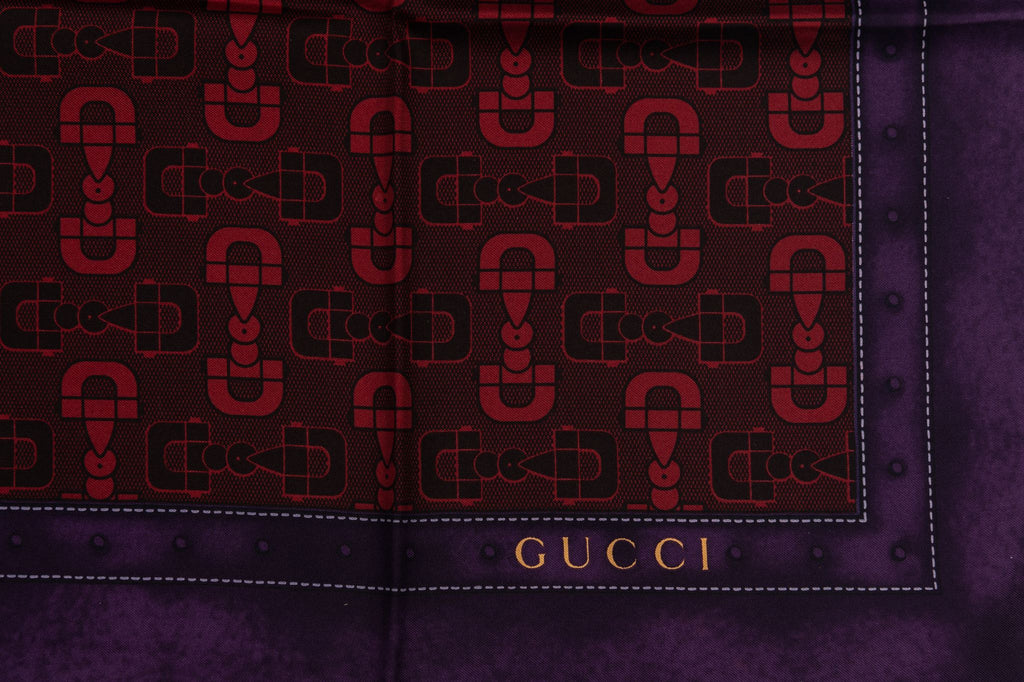 Gucci Horsebit Silk Scarf