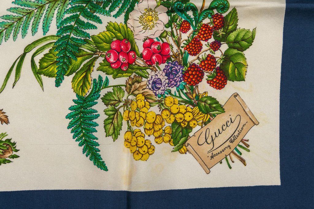Gucci Vintage Floral Scarf