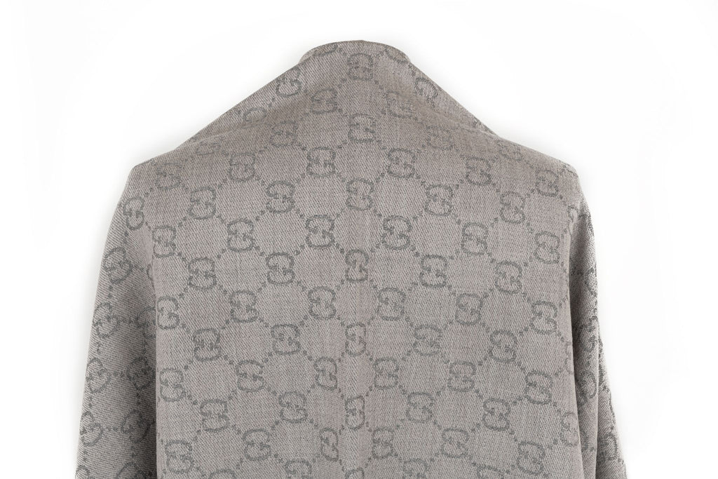 Gucci New Monogram Grey Shawl