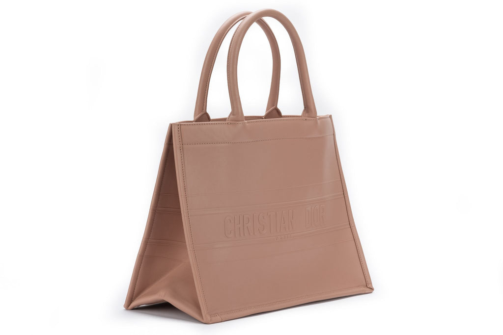 Dior Rose Leather Medium Book Bag