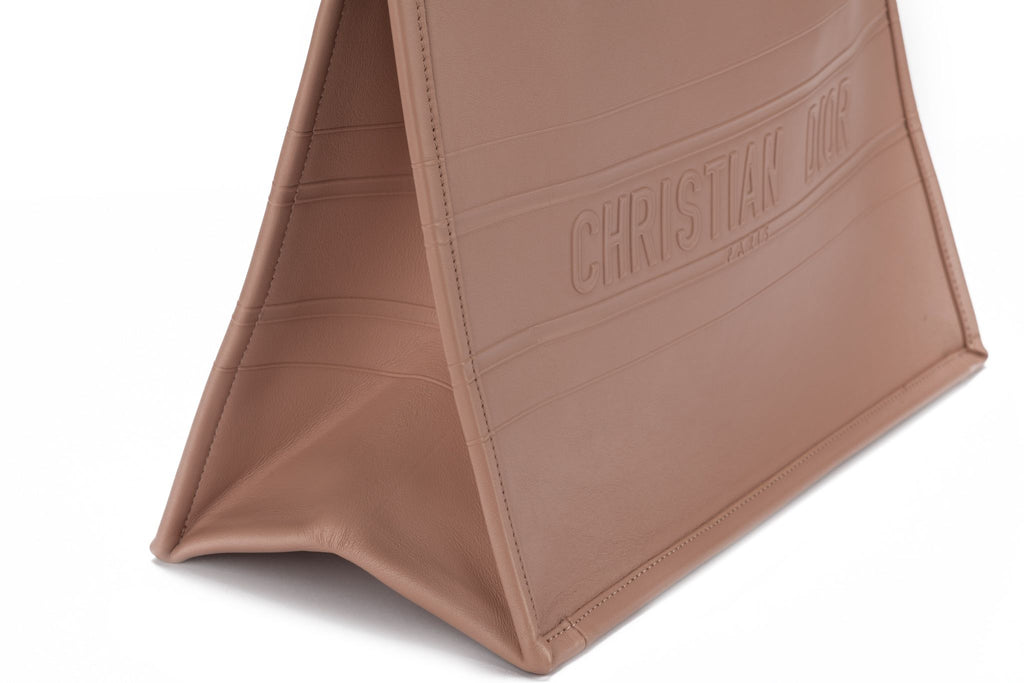 Dior Rose Leather Medium Book Bag