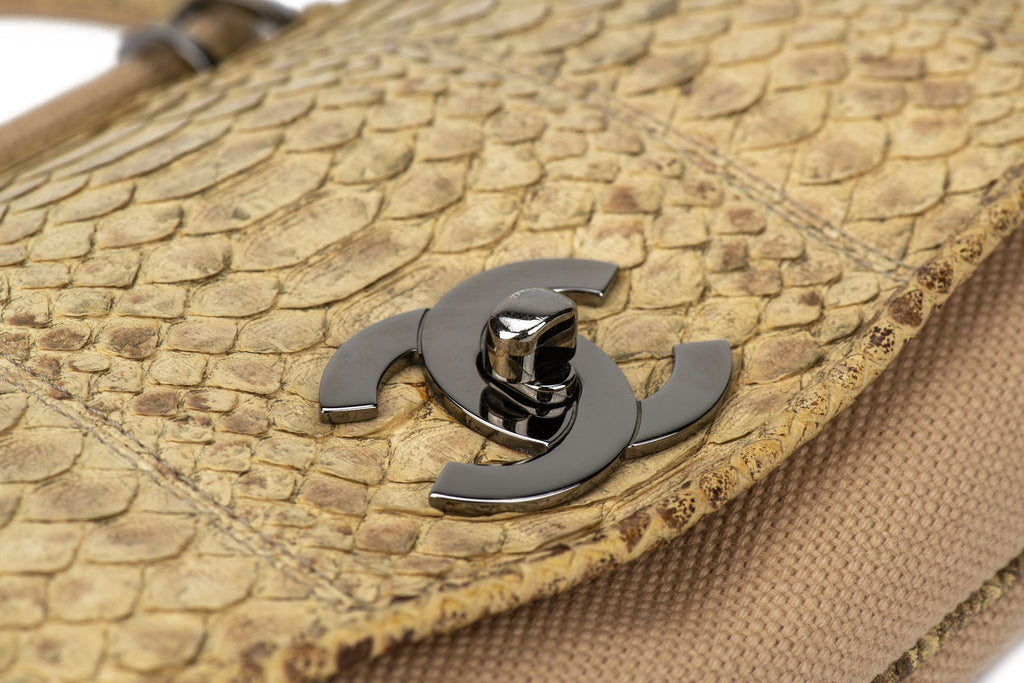 Chanel Flap Shoulder Bag Python