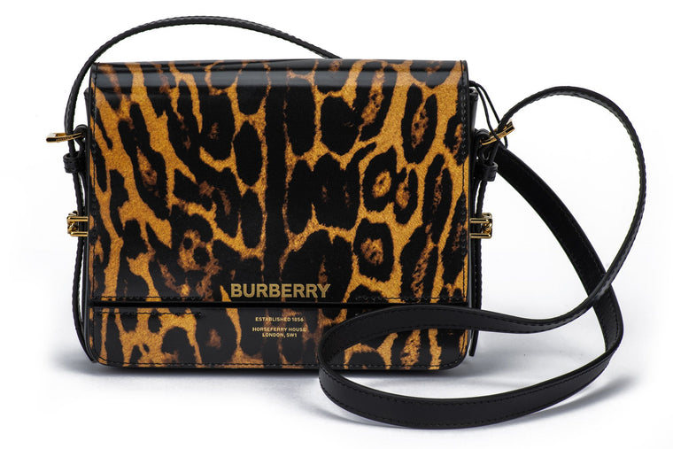 Burberry New Cheetah Print Grace Bag