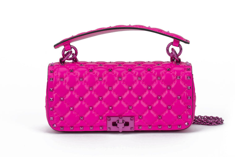 Valentino New Pink Rockstud Shoulder Bag