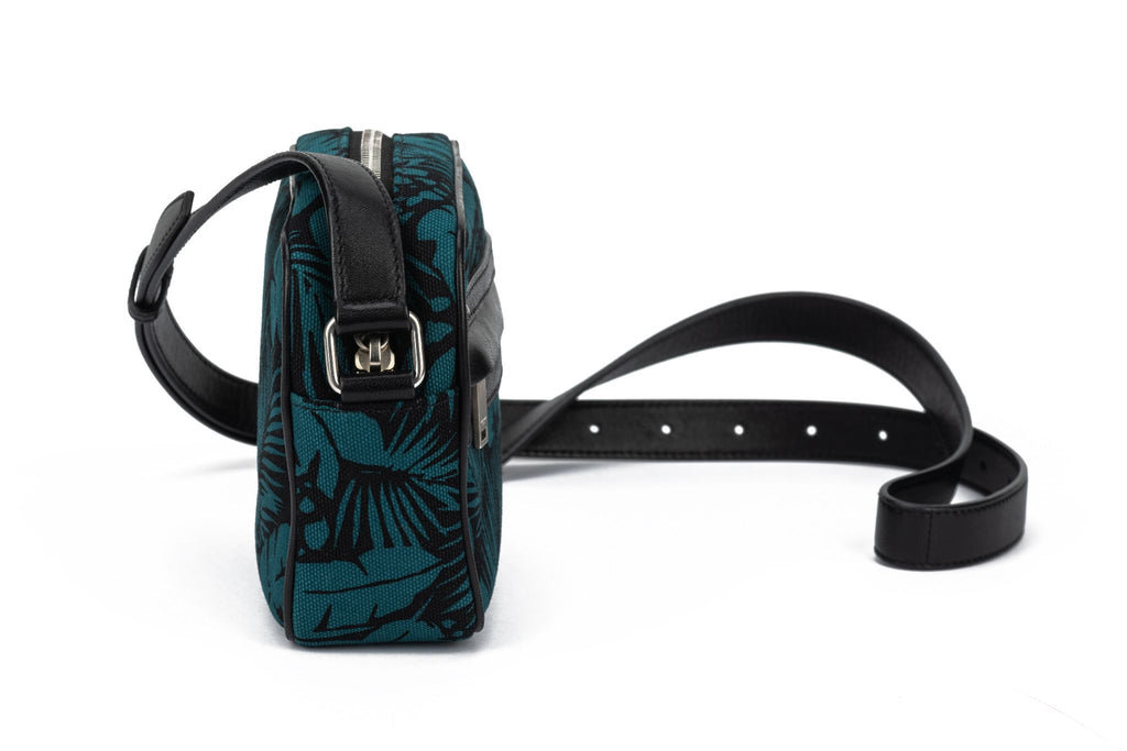 YSL New  Crossbody Palm Tree Print Green