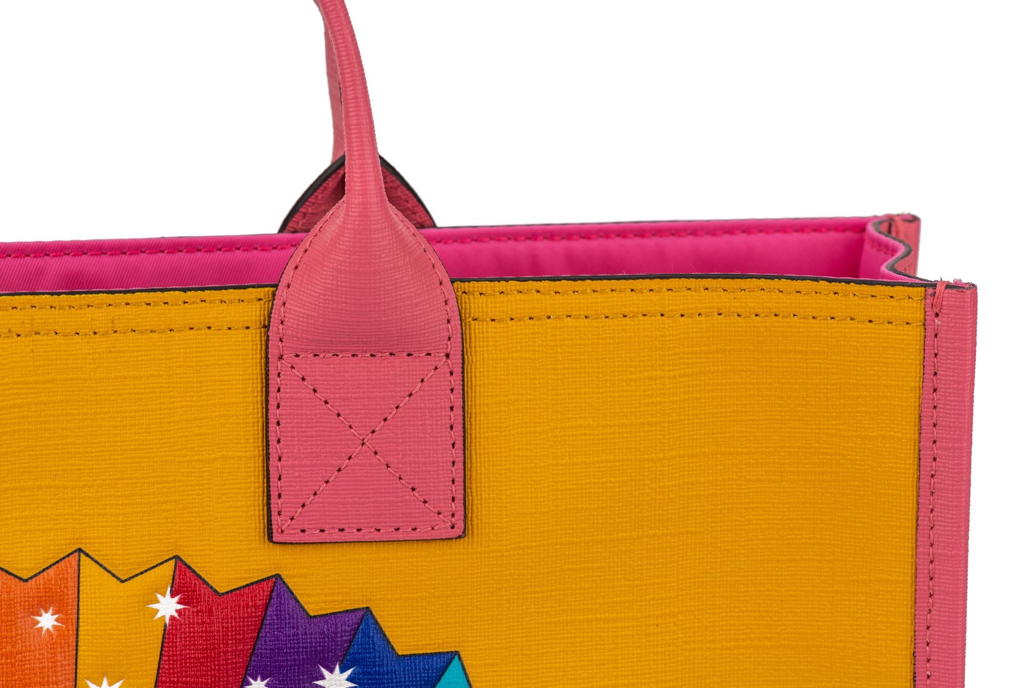 Gucci New Love Yellow Rainbow Tote