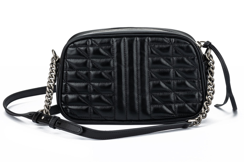 New Gucci Black Marmont Cross Body Bag