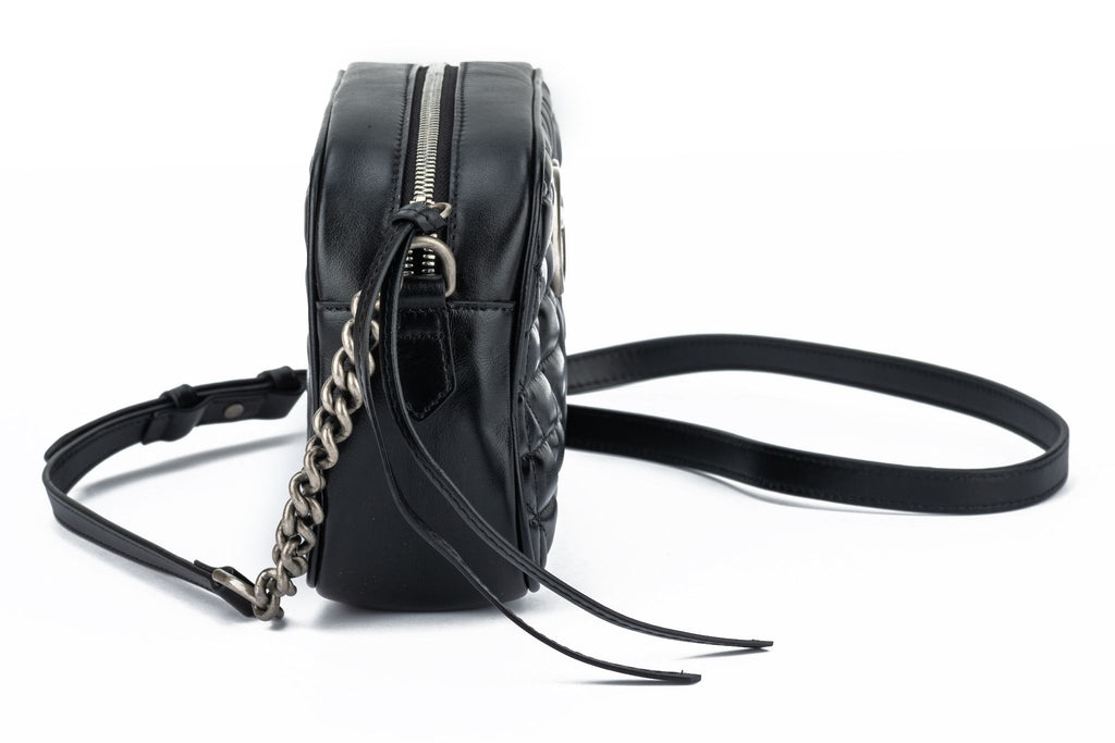 New Gucci Black Marmont Cross Body Bag
