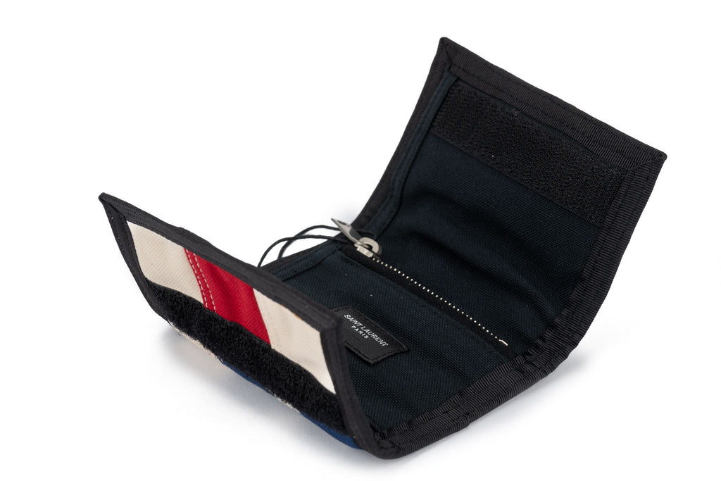 YSL New USA Flag Small Velcro Wallet