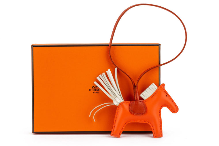 Hermès Orange PM Grigri Rodeo Charm