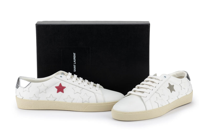 YSL New White Stars Sneakers 41 1/2